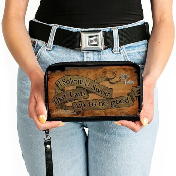 The Wizarding World of Harry Potter Wallet, Zip Around, Harry Potter I Solemnly - Picture 4 of 9